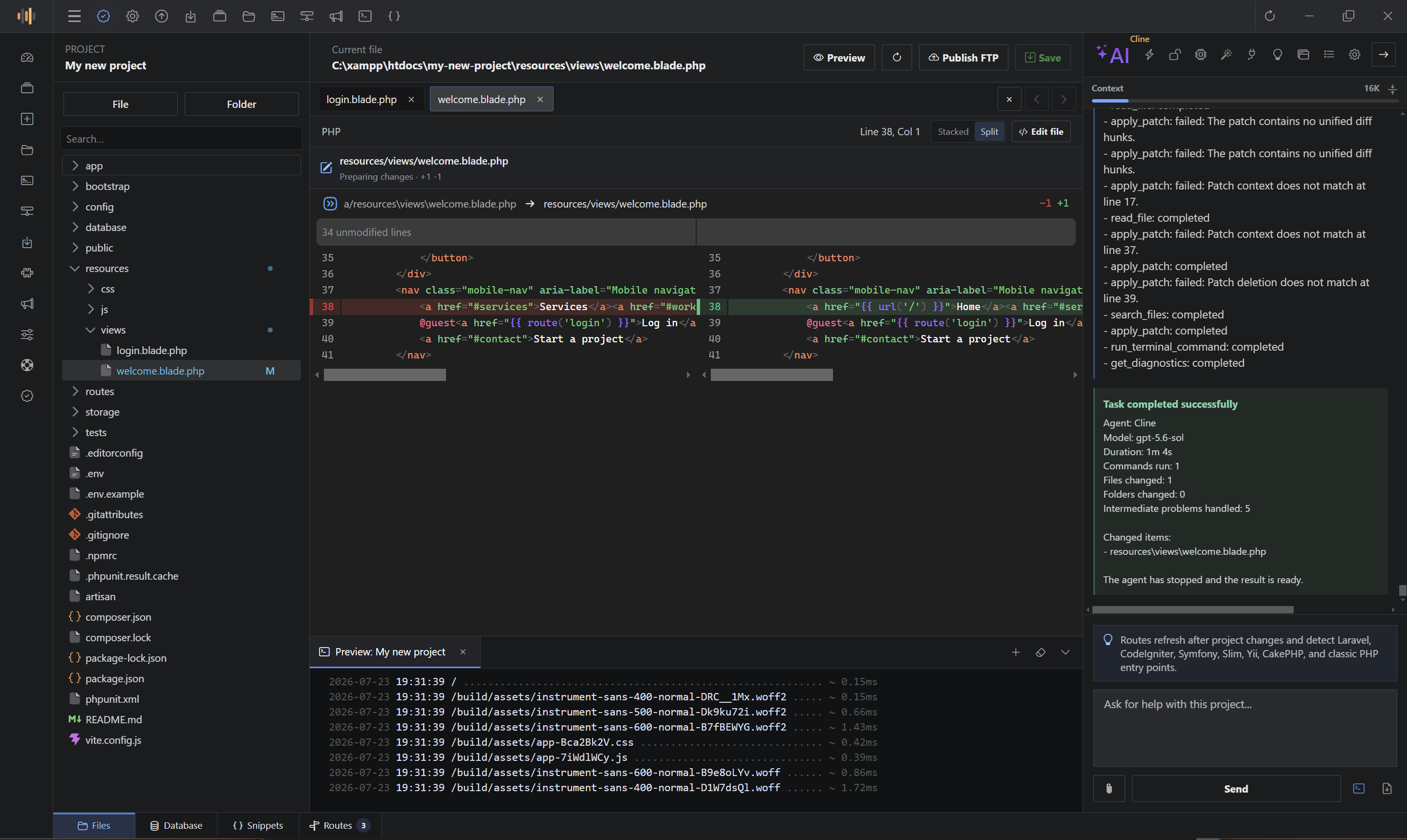 AI Agent Code Editor - Windows Desktop Application